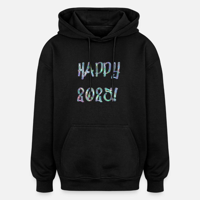 Frohes 2025 - Oversized Unisex Hoodie - Schwarz