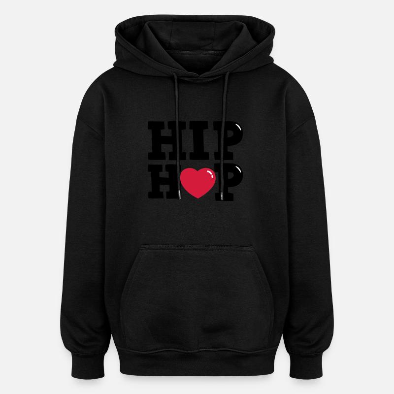 hiphop - Oversized Unisex Hoodie - black