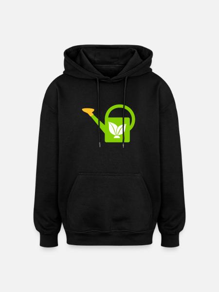 Arrosoir - Sweat à capuche oversize unisexe - noir