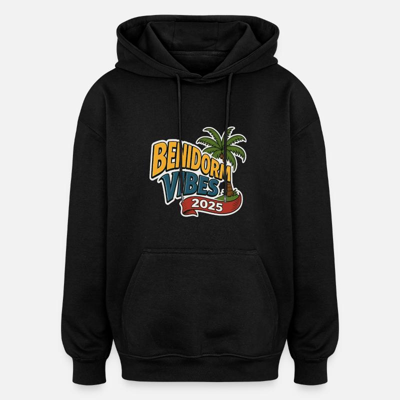 Benidorm Vibes 2025 - Oversized Unisex Hoodie - black
