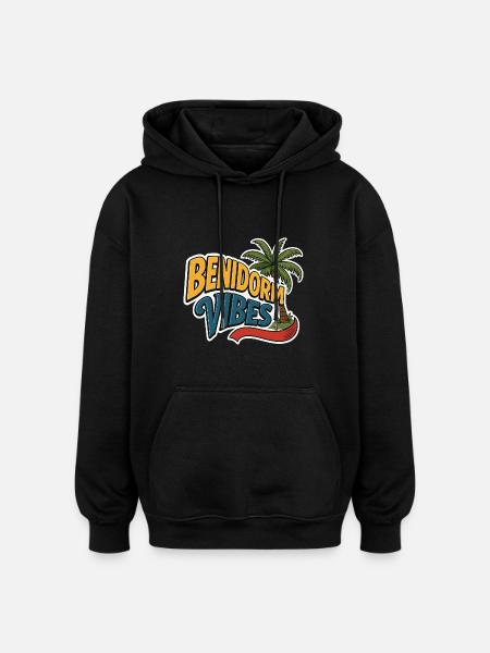 Benidorm Vibes - Oversized Unisex Hoodie - Schwarz