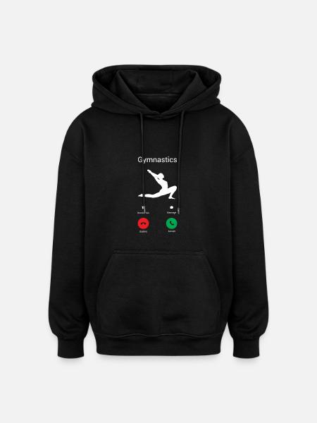 Gymnastics is calling! - Oversized Unisex Hoodie - black