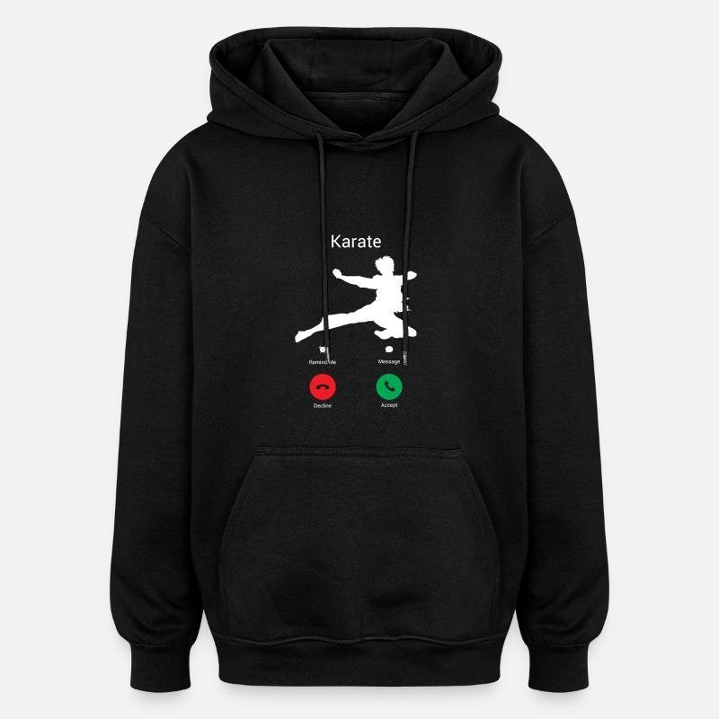 Karate Gets! - Oversized Unisex Hoodie - black