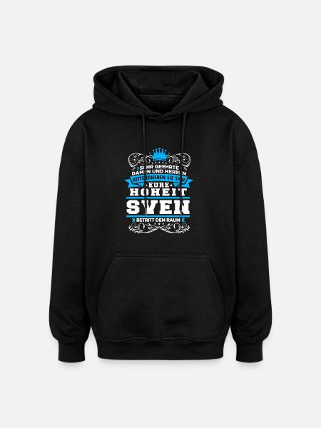 Eure Hoheit - Sven - Oversized Unisex Hoodie - Schwarz