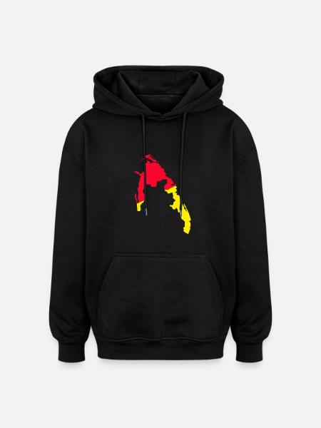 eemap.png - Oversized Unisex Hoodie - Schwarz