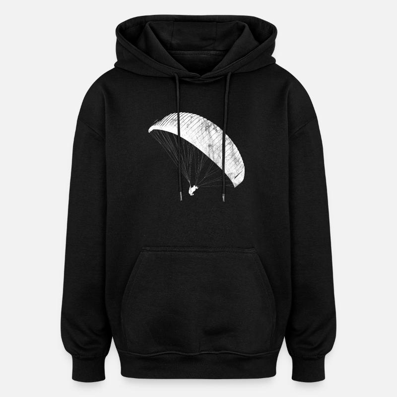 Parapente - parapente - parapente - Sweat à capuche oversize unisexe - noir