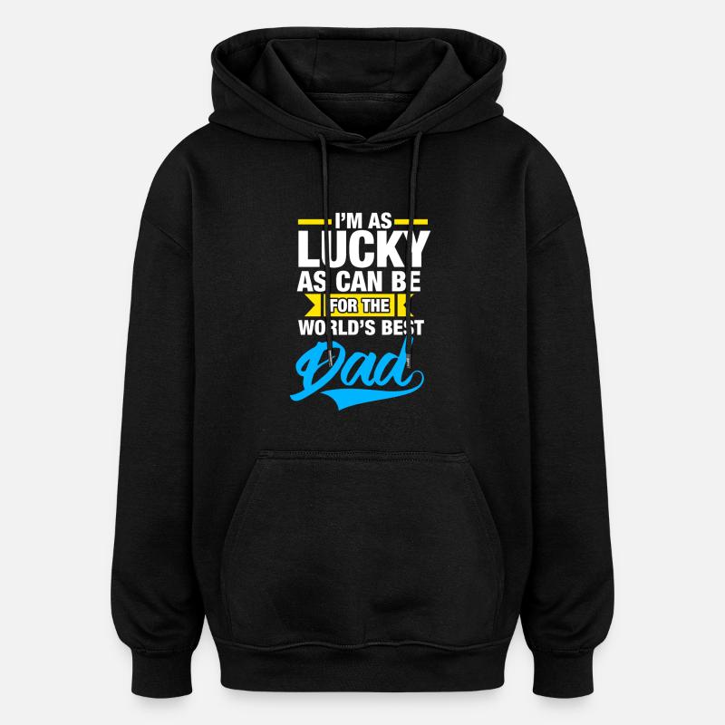 Bester Vater der Welt - Oversized Unisex Hoodie - Schwarz