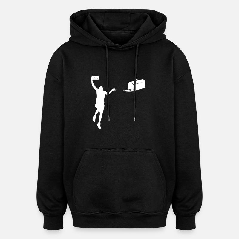 Dunking Post - Oversized Unisex Hoodie - black