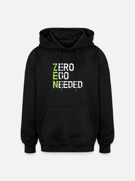 Zen - Sweat Ă capuche oversize unisexe - noir