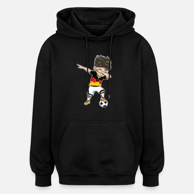 Allemagne Gift Dab - Sweat à capuche oversize unisexe - noir