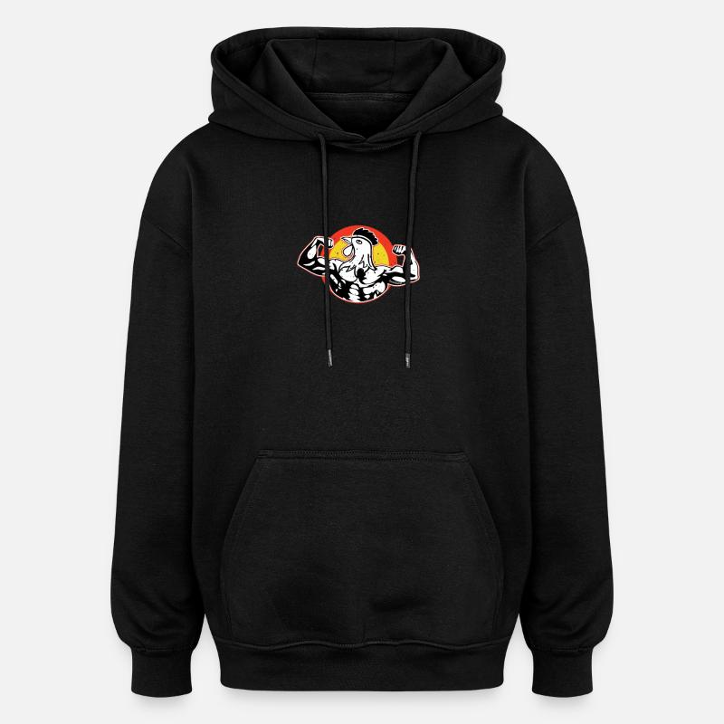Coq dur - Sweat à capuche oversize unisexe - noir