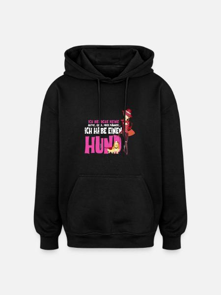 Hund Kvinder Mænd Hunde Penge Gave - Oversize unisex hoodie - sort