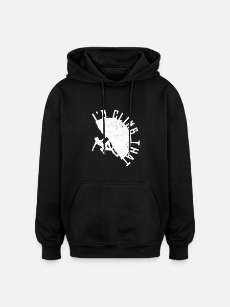 Climb - Oversized Unisex Hoodie - black