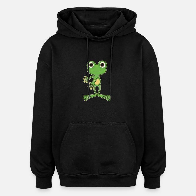 Floss Dance Move Frog - Sweat à capuche oversize unisexe - noir