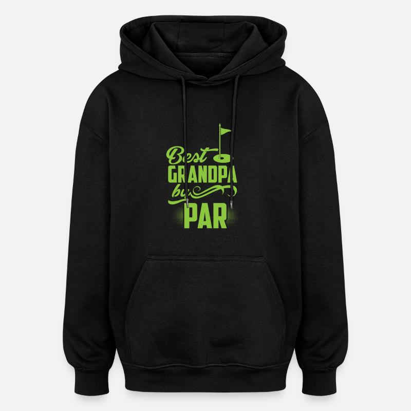 grand-père - Sweat à capuche oversize unisexe - noir