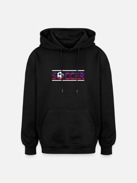 Soccer Soccer - Oversized Unisex Hoodie - black