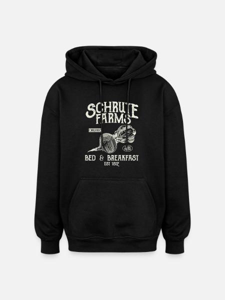 Schrute Farms - Oversized Unisex Hoodie - Schwarz