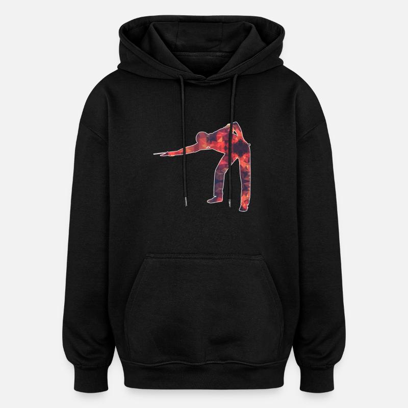 Billard / Billard / Billard - Sweat à capuche oversize unisexe - noir