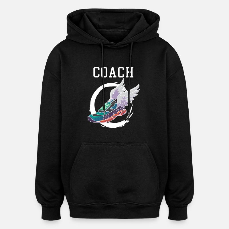 Athlétisme Athlétisme Athlétisme - Sweat à capuche oversize unisexe - noir
