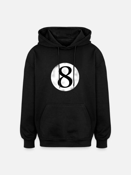Billiard 8 - Oversized Unisex Hoodie - Schwarz