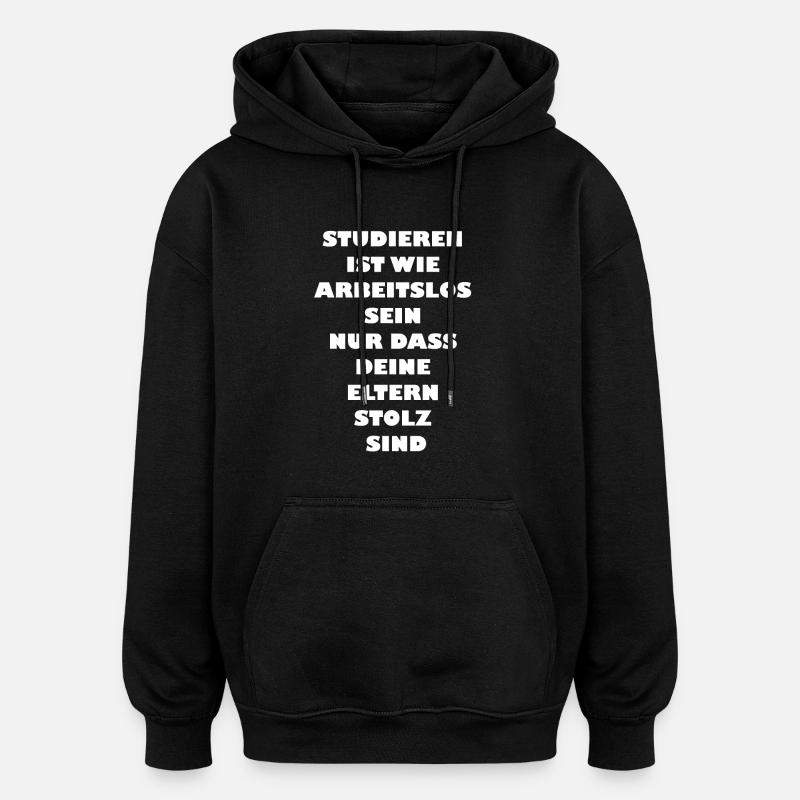 Adolescent drôle disant - Sweat à capuche oversize unisexe - noir
