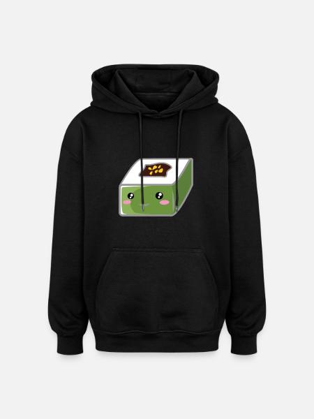 Square sushi - Oversized Unisex Hoodie - black