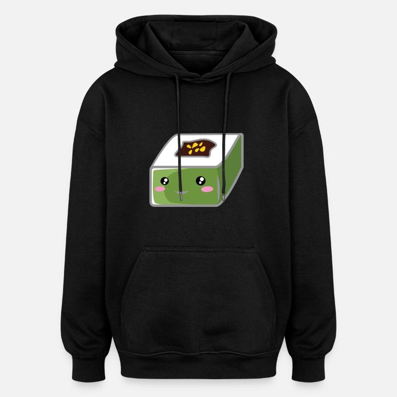 Square sushi - Oversized Unisex Hoodie - black