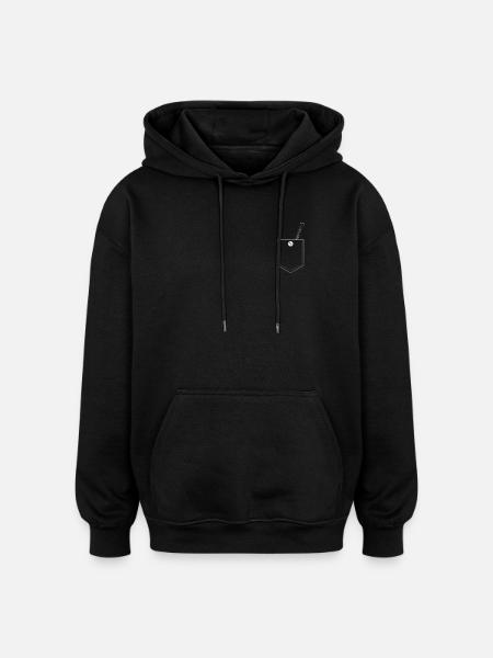 clarinet - Oversized Unisex Hoodie - black