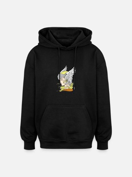 Wallküre - Oversized Unisex Hoodie - black