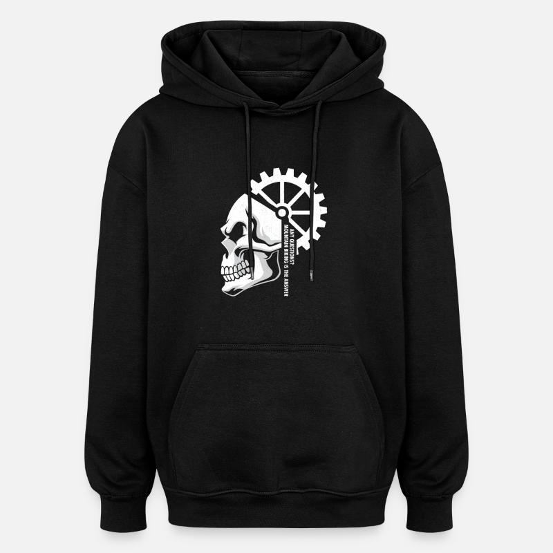 vtt - Sweat à capuche oversize unisexe - noir