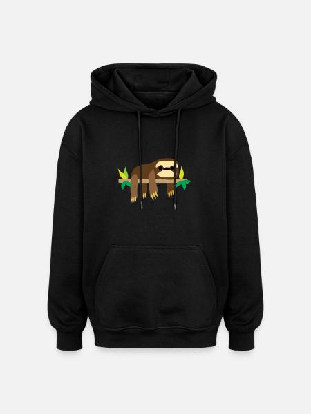 indolence - Sweat à capuche oversize unisexe - noir