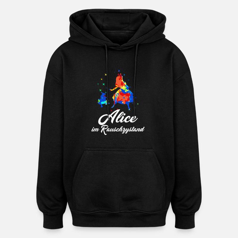 Alice au 9e âge - Sweat à capuche oversize unisexe - noir