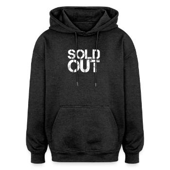 sold out - Oversized Unisex Hoodie - Anthrazit - Vorne - Noah (186cm)