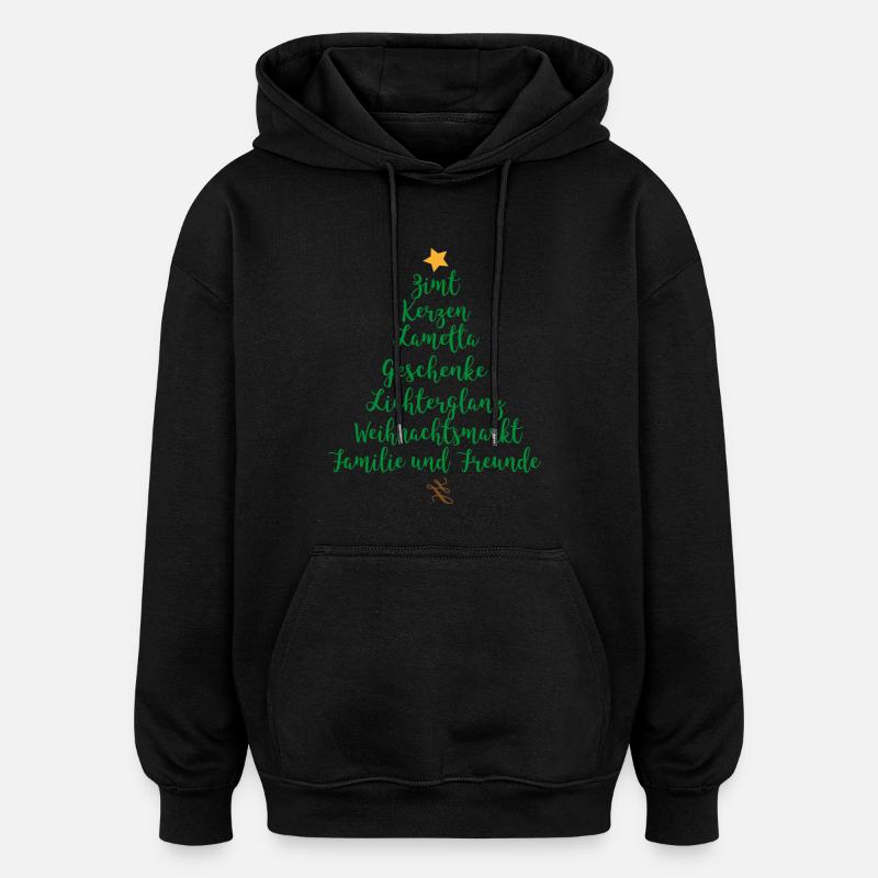 Christmas - Oversized Unisex Hoodie - black