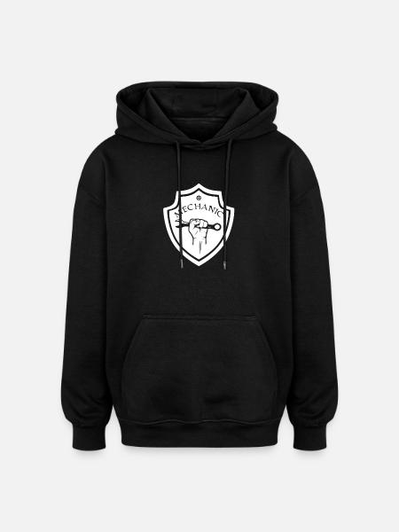 mechanic - Oversized Unisex Hoodie - black