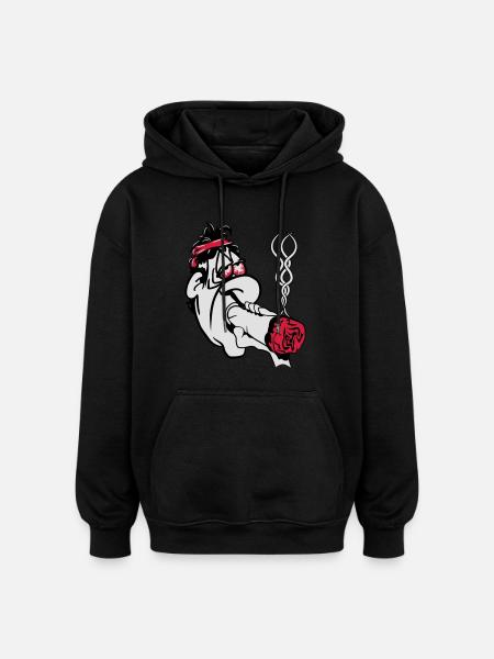 Kiffen jointly broad stoned - Oversized Unisex Hoodie - black