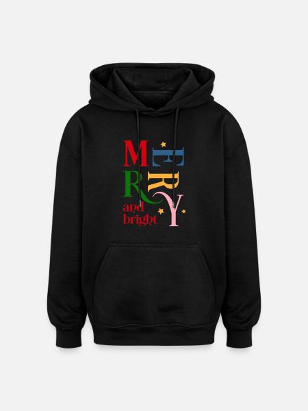 Christmas - Oversized Unisex Hoodie - black
