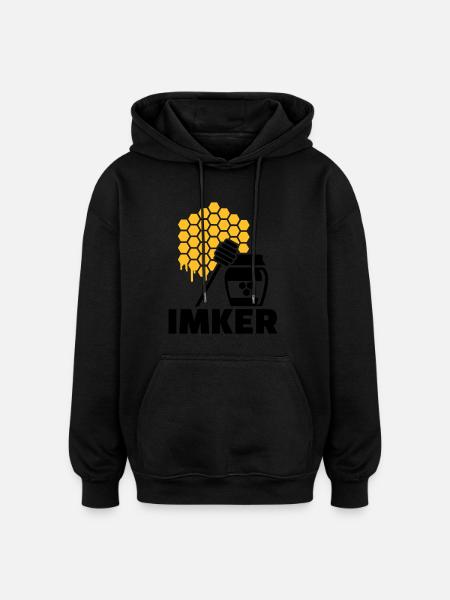 Imker - Oversized Unisex Hoodie - Schwarz