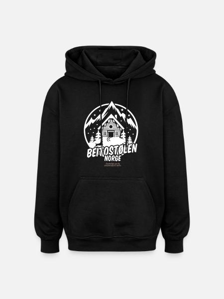 Beitostølen Norge - Oversized Unisex Hoodie - black