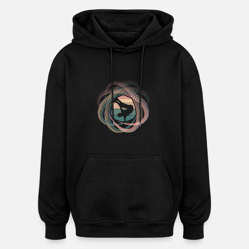 Breakdance - Oversized Unisex Hoodie - black