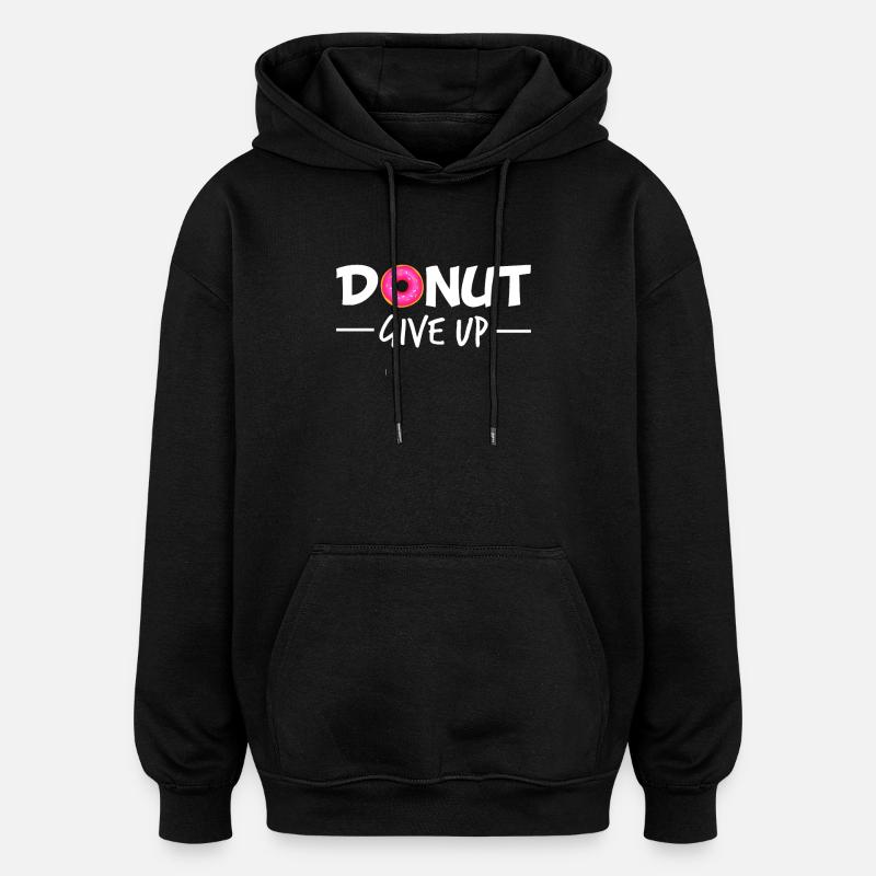 dictons drôles dictons cadeau drôle - Sweat à capuche oversize unisexe - noir