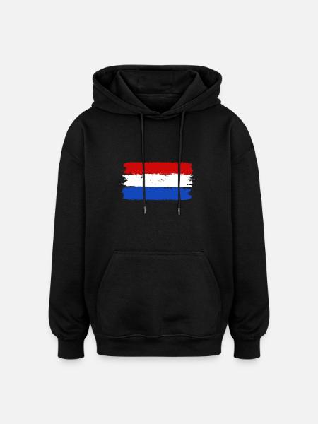 Holland - Oversized Unisex Hoodie - black