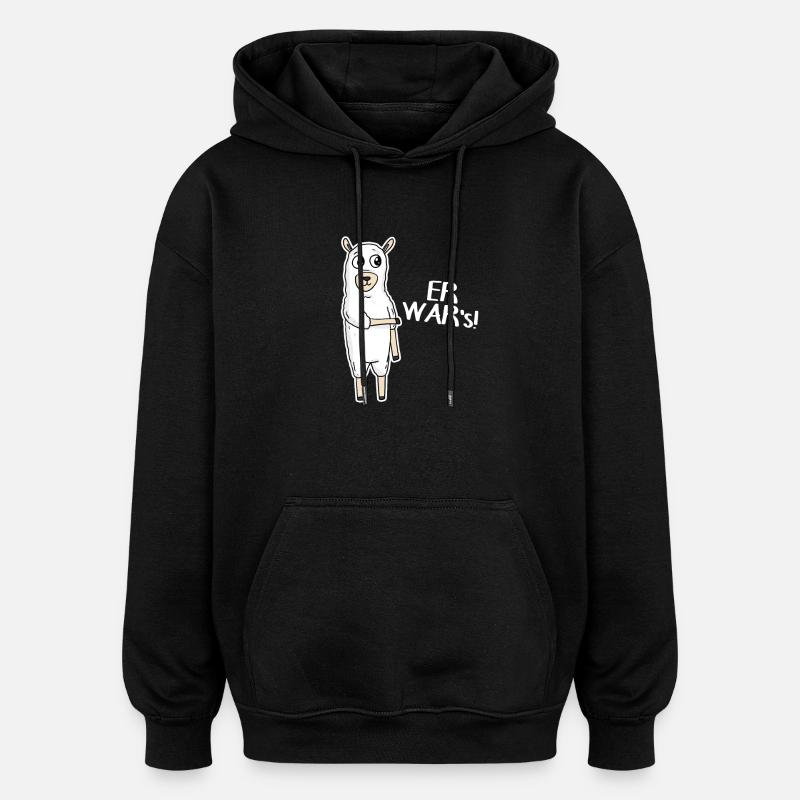 Er war's - Oversized Unisex Hoodie - Schwarz