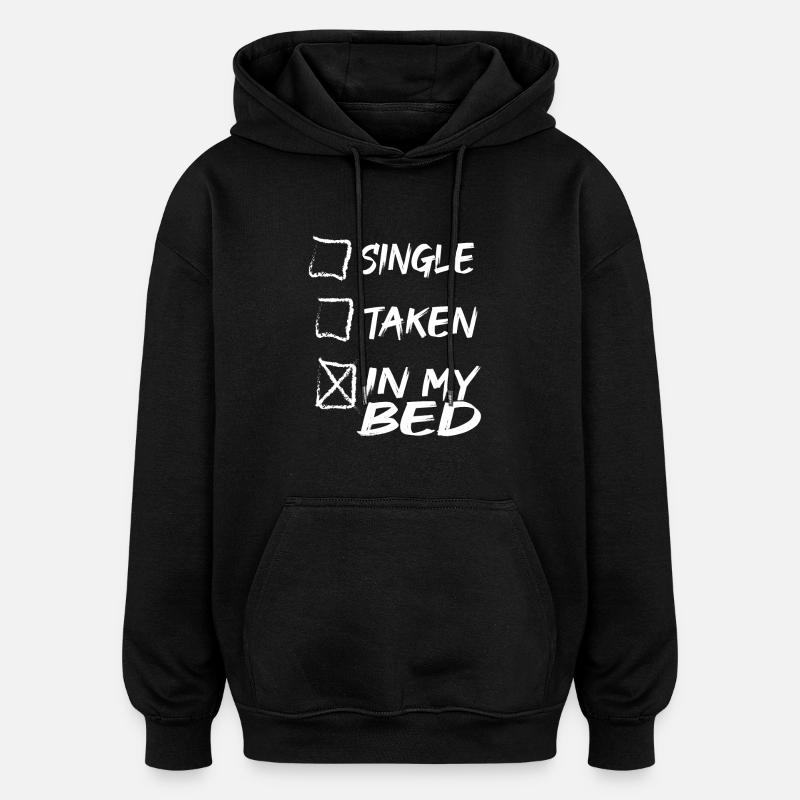 Bed - Oversized Unisex Hoodie - black