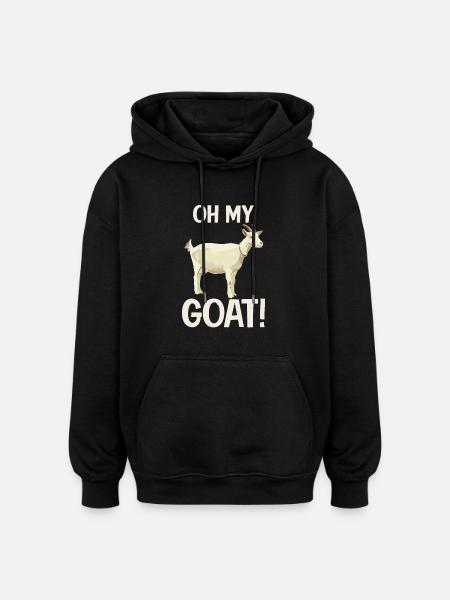Employee Colleague Faul Goat Oh my Goat - Oversized Unisex Hoodie - black