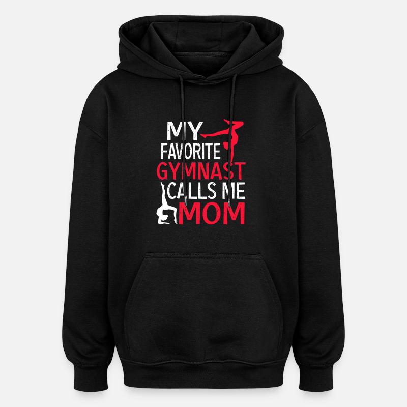 gymnastics Maman - Sweat à capuche oversize unisexe - noir