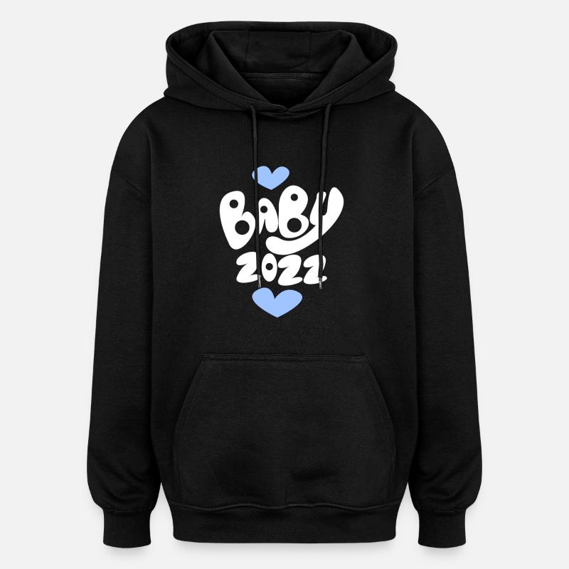 Bébé 2022 - Sweat à capuche oversize unisexe - noir