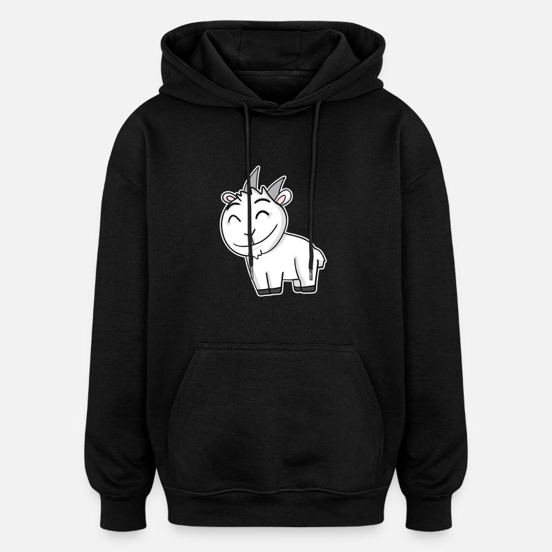 Ziegenbock Bock - Oversized Unisex Hoodie - Schwarz
