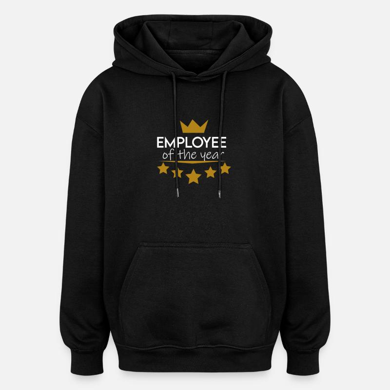 Mitarbeiter des Jahres - Oversized Unisex Hoodie - Schwarz