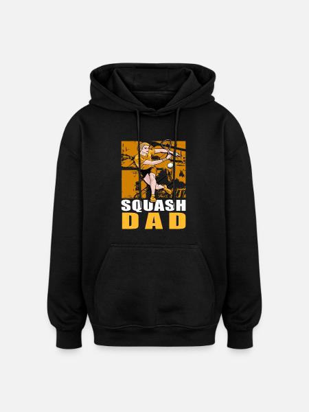 Squash Dad - Oversized Unisex Hoodie - black